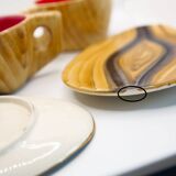 Set of 2 XL imitation wood cups Grandjean Jourdan Vallauris