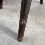 Brutalist oak shepherd tripod stool
