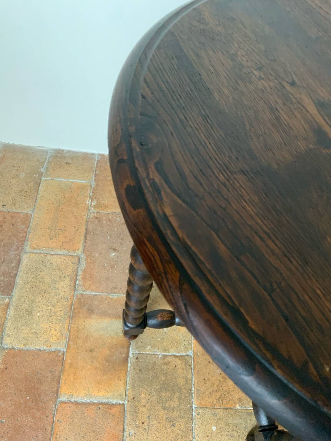 Turned wooden table