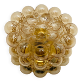 Plafonnier en verre à bulles par Helena Tynell pour Glashütt