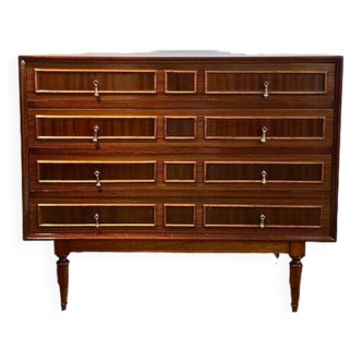 Vintage chest of drawers with bullnose contrasting moulding details