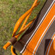 Old orange vintage deckchair