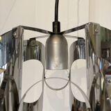 space age chrome metal suspension