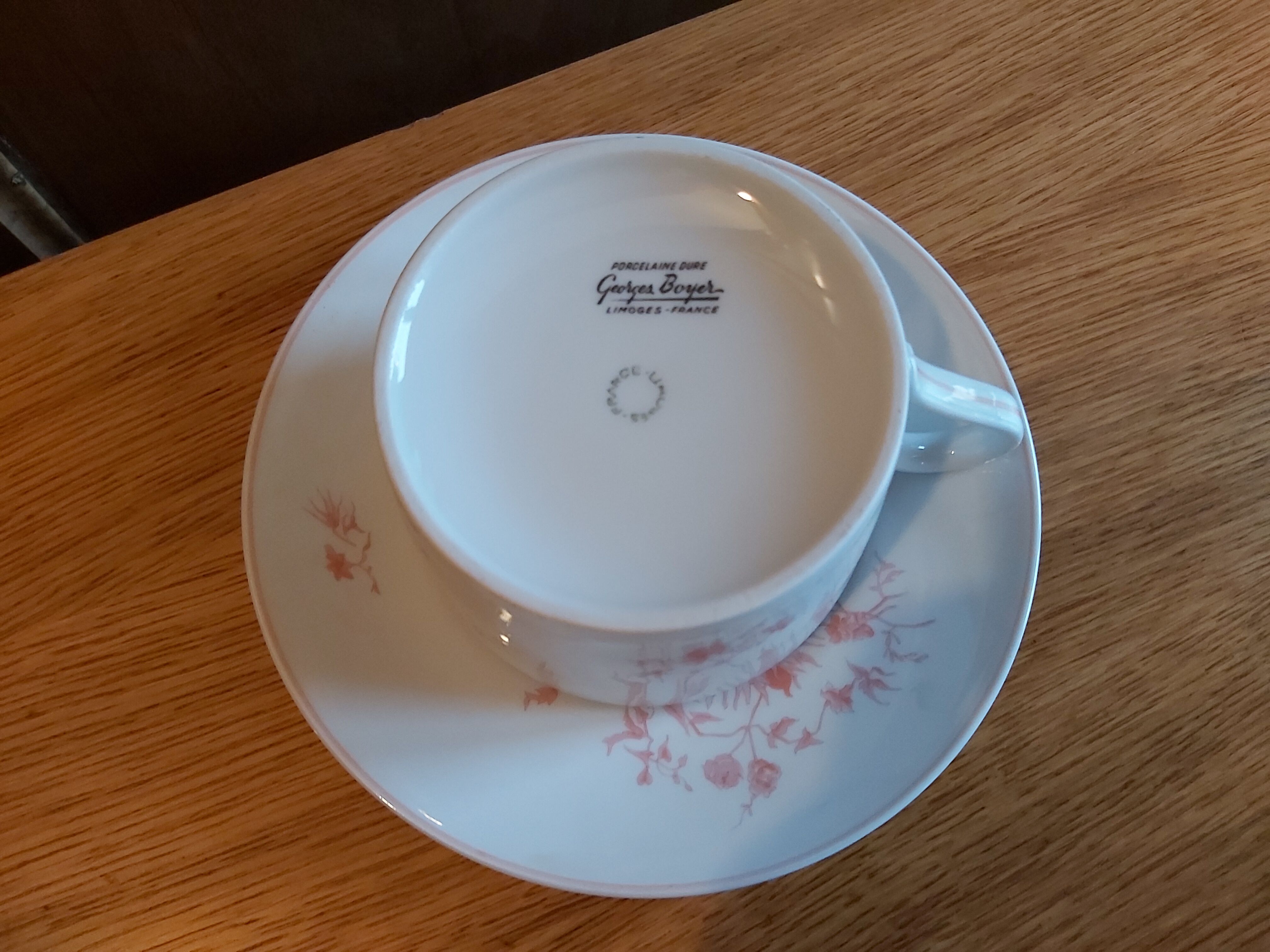 Limoges porcelain lunch cup georges boyer