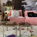 Duo of pull-out tables