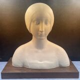 Large Porcelain Biscuit Bust - Limoges - 20th century - 40 cm without the base