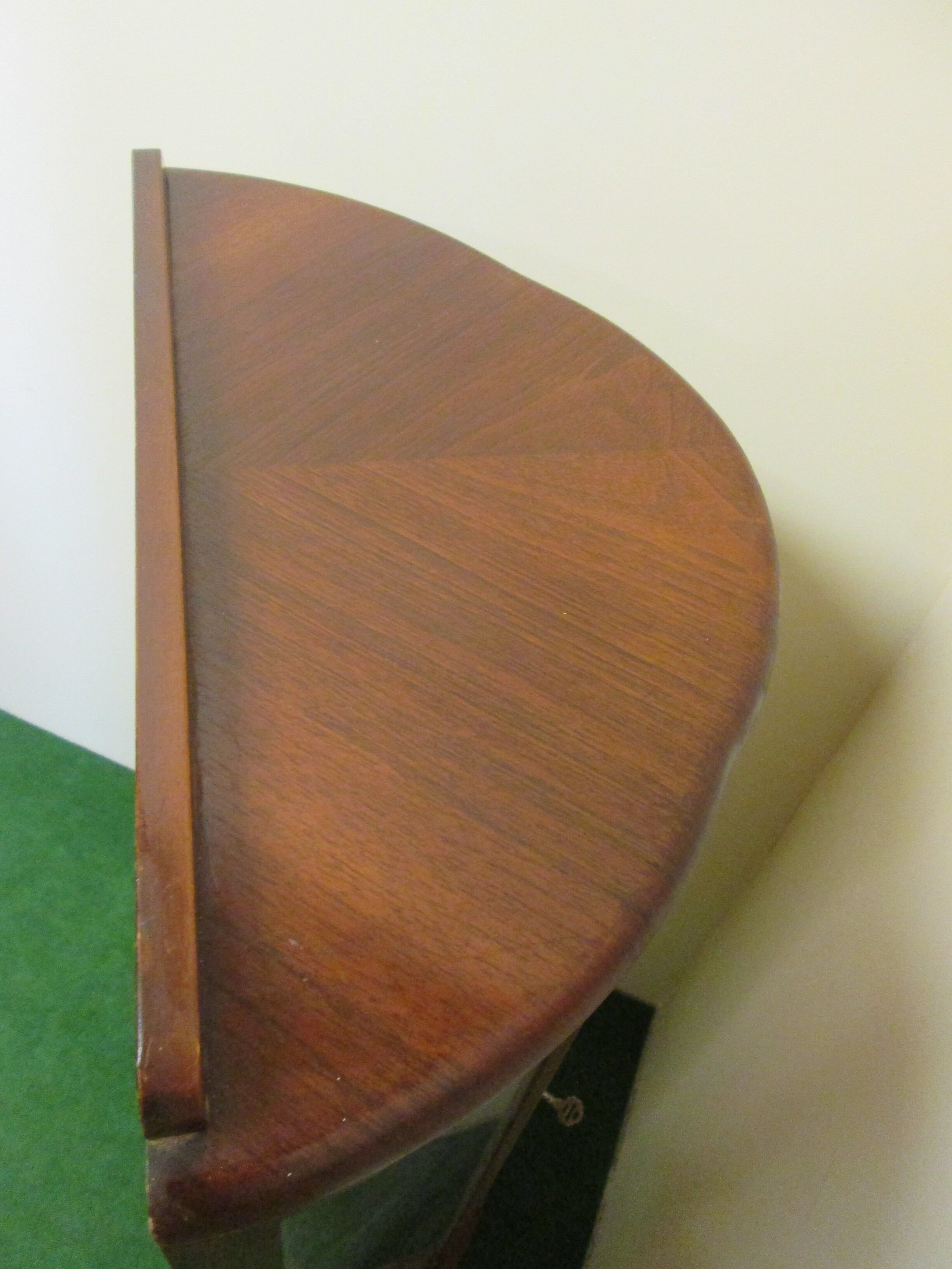 English art deco walnut showcase