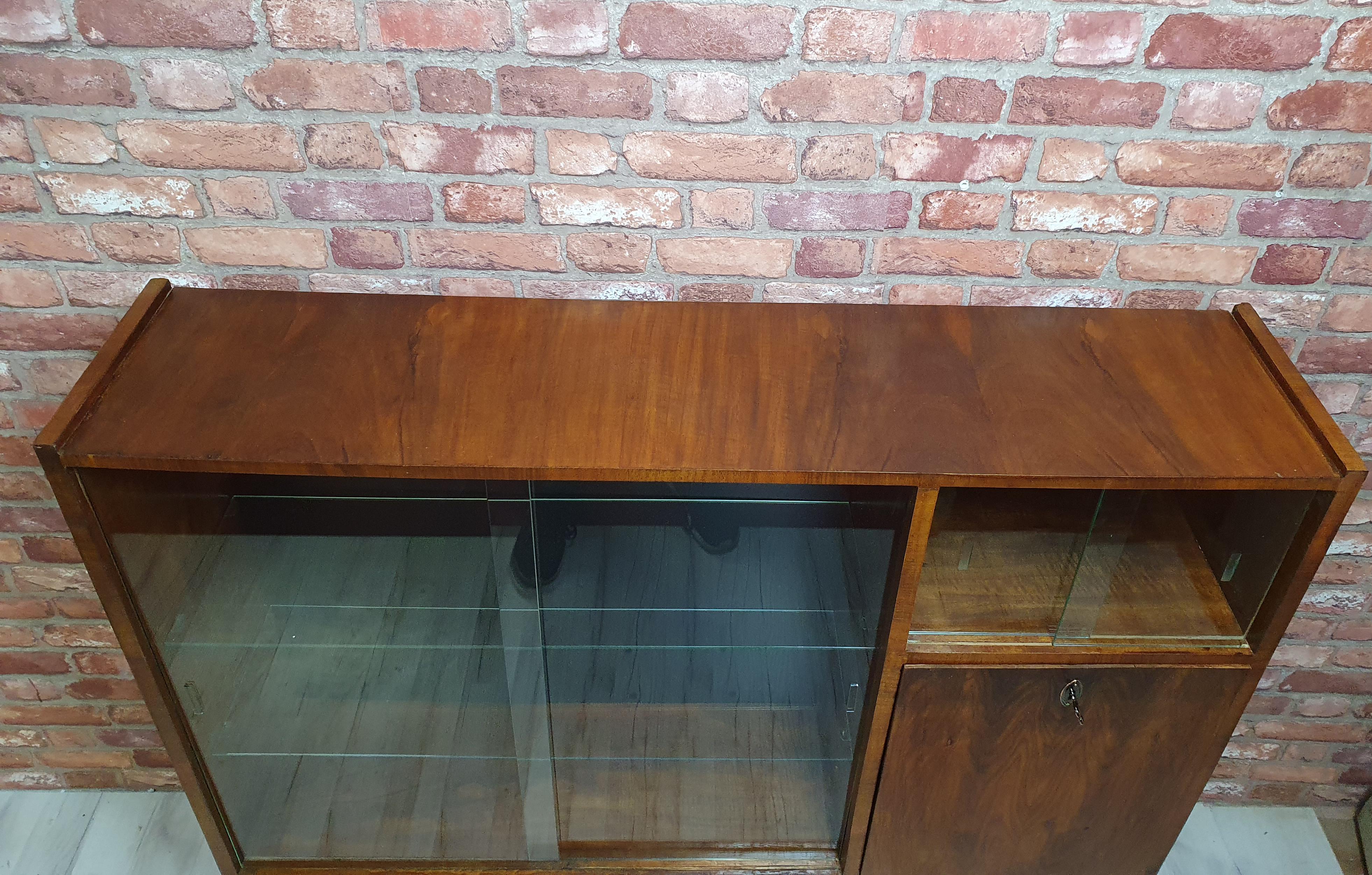 PRL display case on high legs after renovation