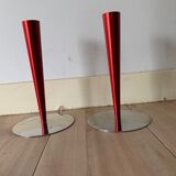 2 Scandinavian candle holders from Menu Danish Design 1990