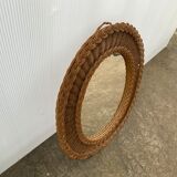 Wicker mirror
