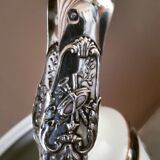 Solid silver sugar clamp lion's claws