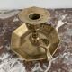 Vintage, hand candle holder, cellar rat, brass, gold, gold, handle, 50s, decoration, shabby chic
