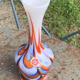 Opaline vase, stamped bb, Florence made in Italy, vintage