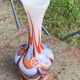 Opaline vase, stamped bb, Florence made in Italy, vintage