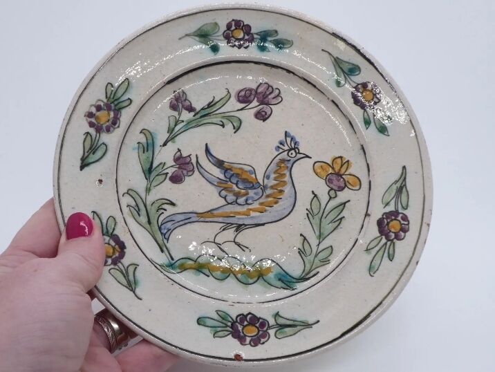 Decorative earthenware plate