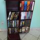 Wooden extra cabinet (selette), 2 interior storage spaces with 6 modular shelves