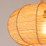 Raffia pendant light