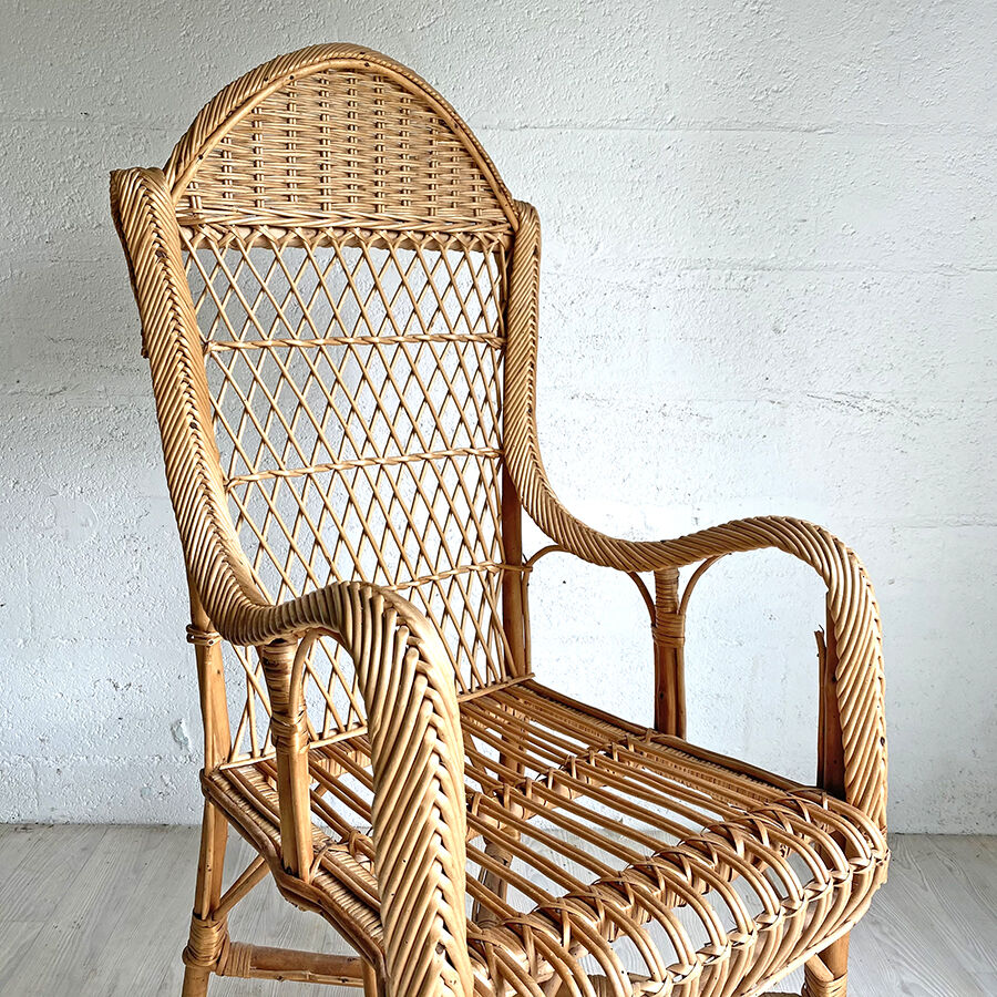 60's vintage rattan chair