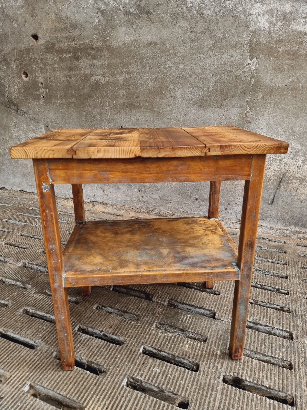 Vintage side table bathroom furniture or work table