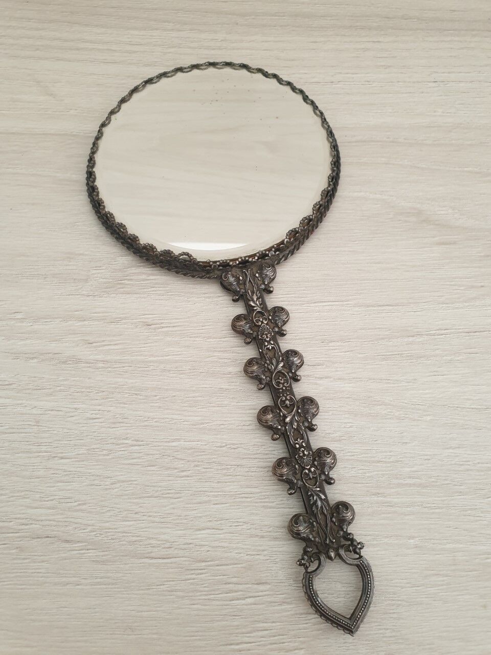 Hand mirror XIXth 28x13cm