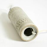 1960s white Rimini ceramic table lamp by Aldo Londi for Bitossi Italy