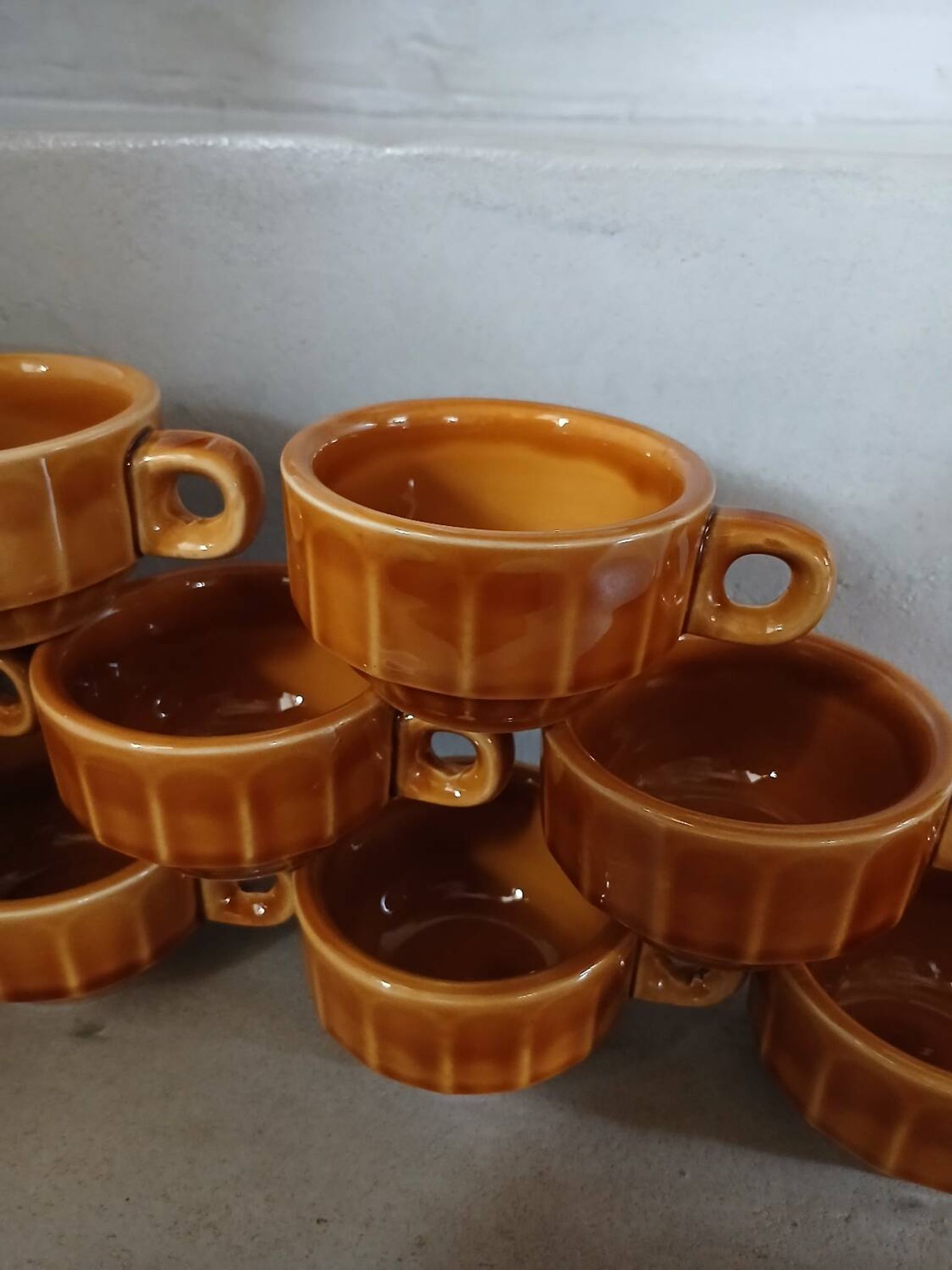 12 antique coffee cups with saucers