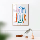 Wall poster with the word Hello 30cmx40cm