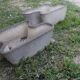 Pair of cement planters