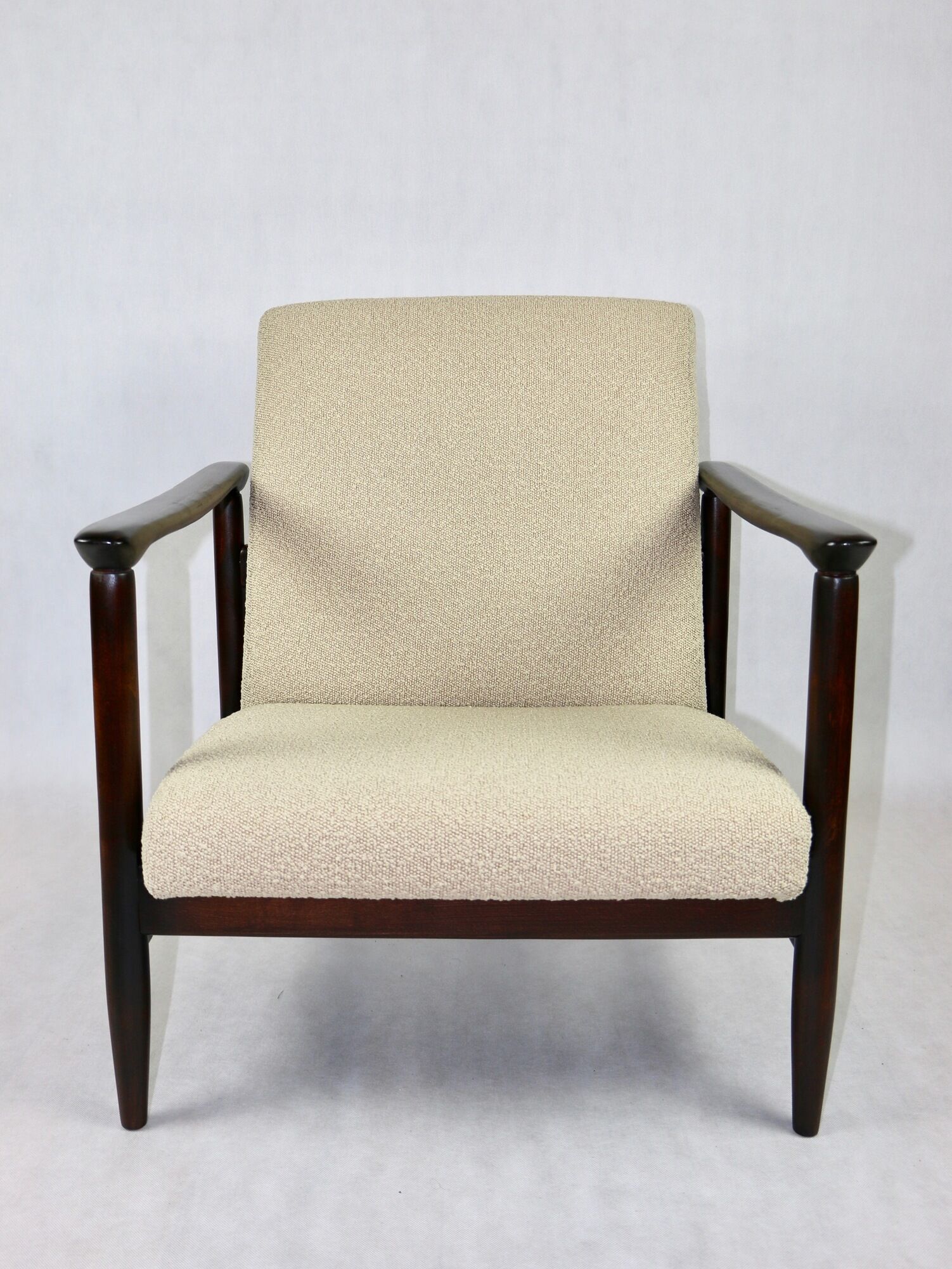 Beige Boucle GFM-142 Armchair by Edmund Homa, 1970s