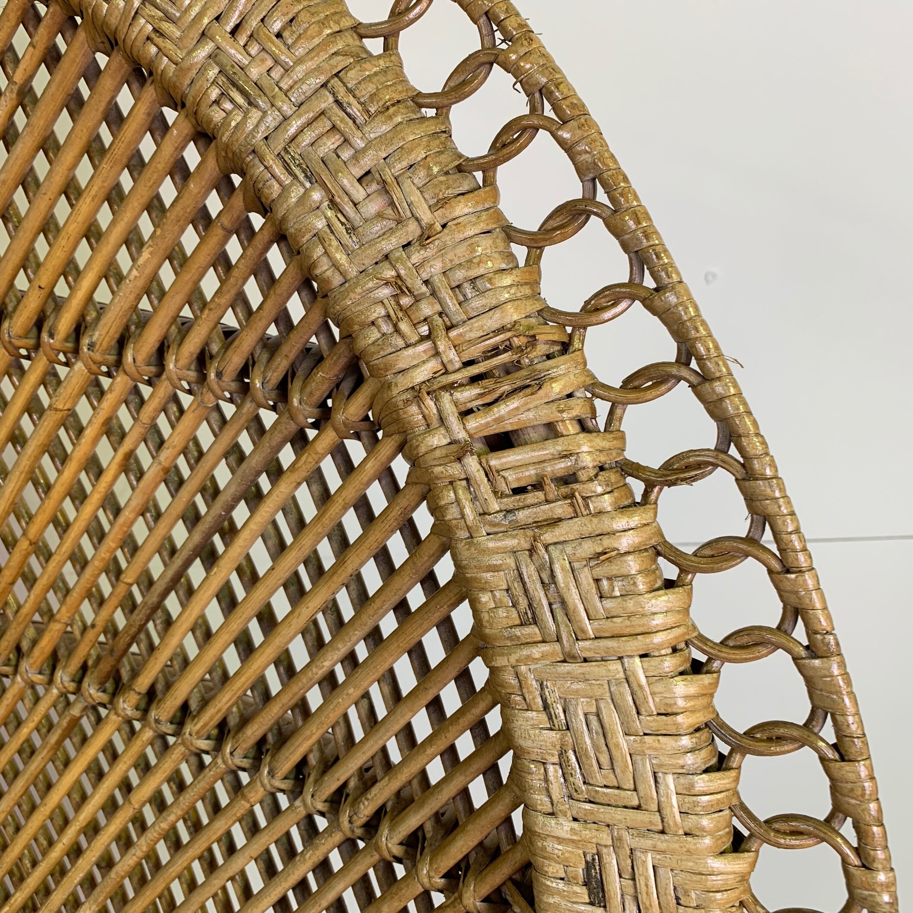 Emmanuelle wicker rattan armchair