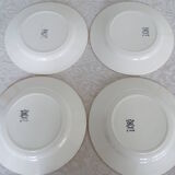 Lot de 4 assiettes plates Moulin des Loups Victor