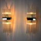 Pair of sciolari wall lamps for Lightolier, Italy, 1970