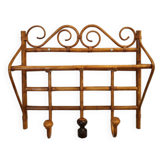 Vintage rattan shelf