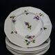 Set of 6 Sarreguemines dinner plates, Bermudes model – circa 1950