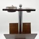 Magazine rack "Servizio da fumo" wood/metal — Italy, 1970s