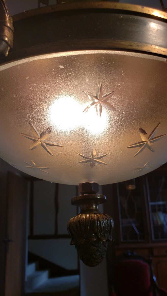 Lustre style empire 6 feux