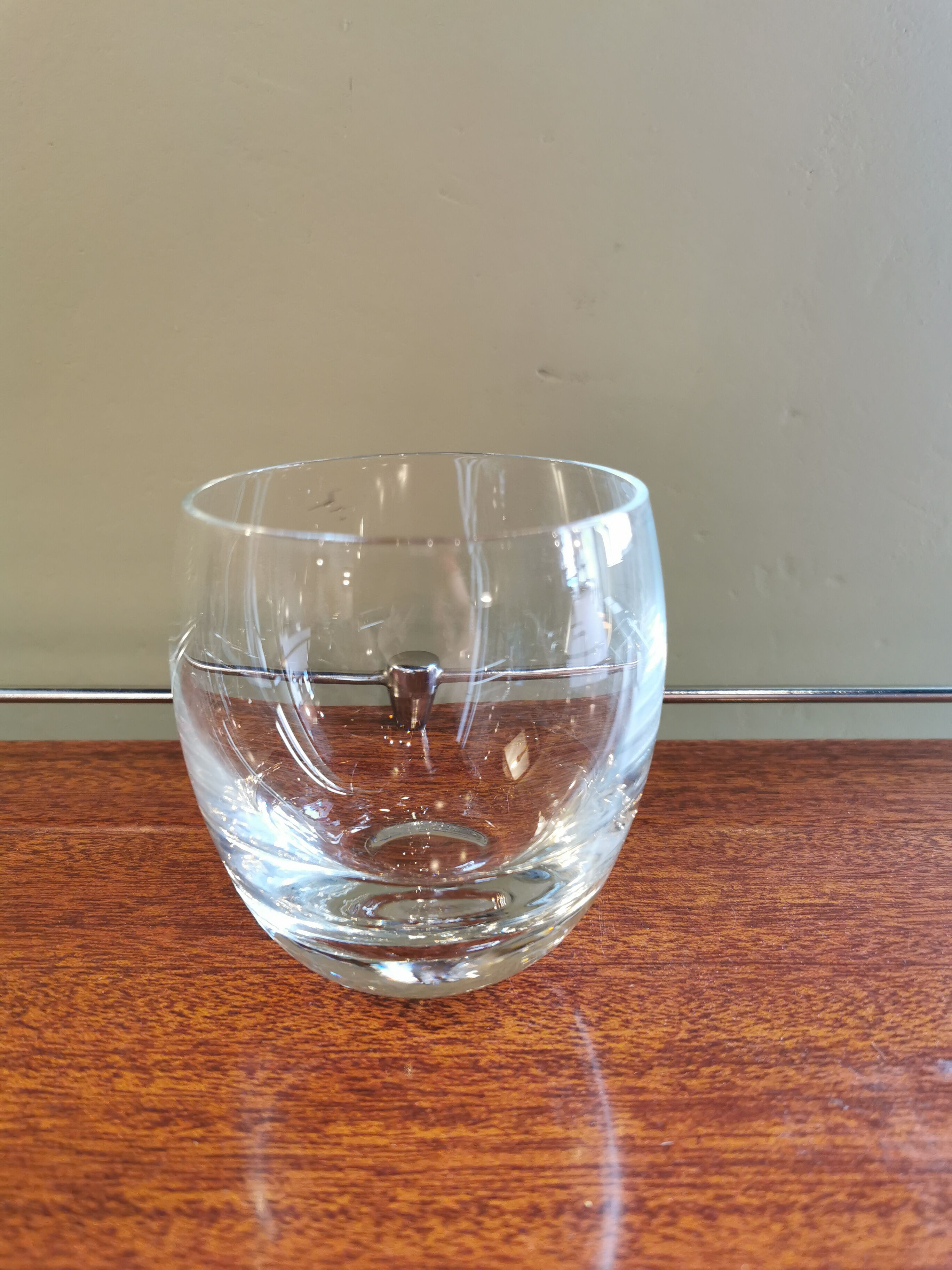 Set of 8 glasses vintage cups 70 ball shape