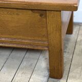 Solid oak coffee table 1980