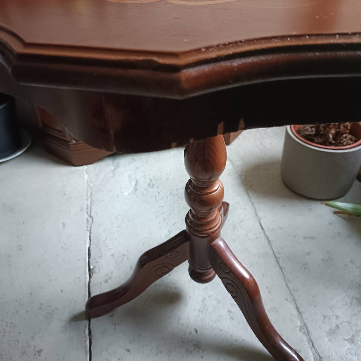Vintage tripod table.