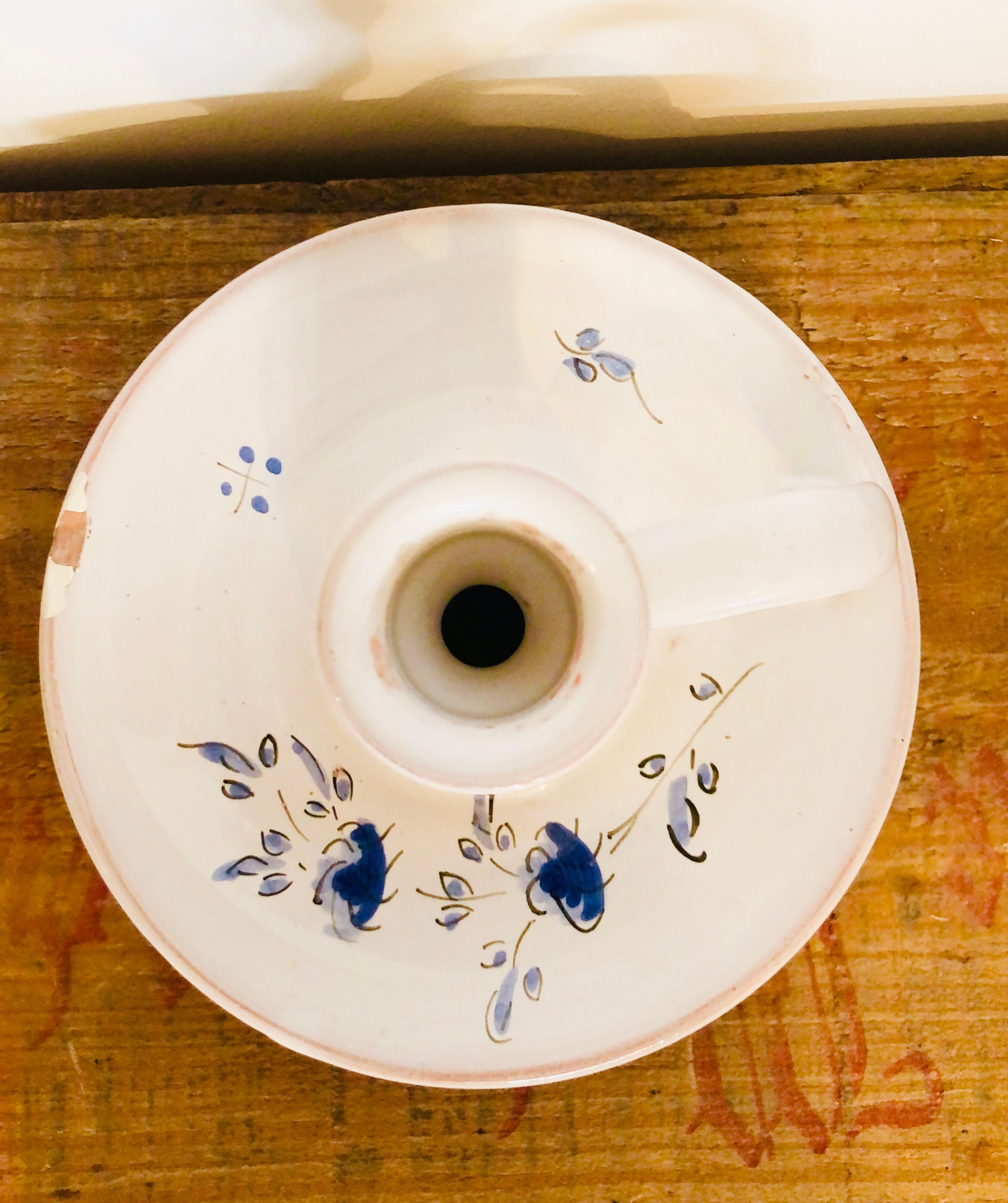 Moustiers candle holder