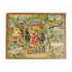 Old saussine geographical atlas in the form of a set of cubes around 1900