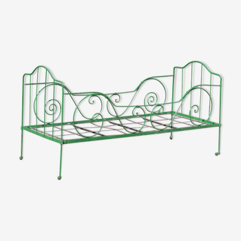 Antique metal bed, vintage