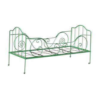 Antique metal bed, vintage