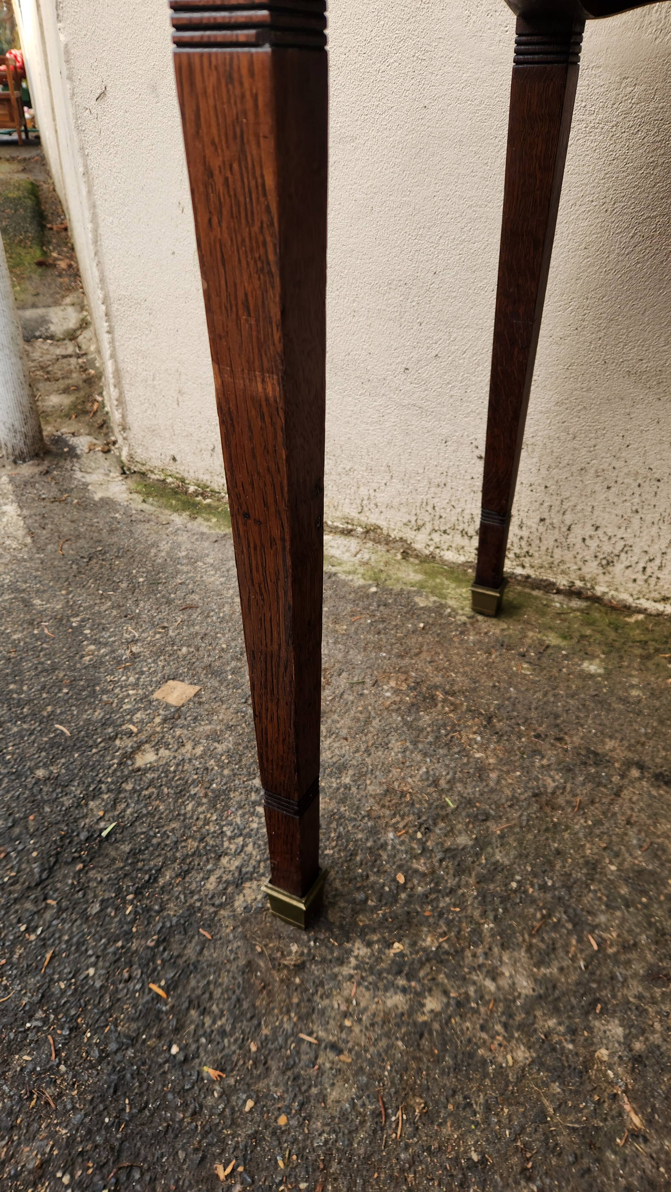 Vintage wooden desk from the 19th century, Louis XVI style.
