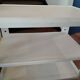 Chariot de bar blanc vintage par Alberto Rosselli pour Kartell, 1970 Italie