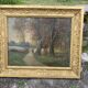 Pair of old paintings signed Henry – Countryside landscapes