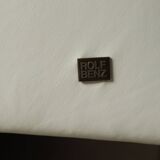 Rolf Benz Dono sofa by Christian Werner in white leather, 1990s