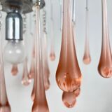 Vintage Murano blown glass chandelier – Italy, 1970s