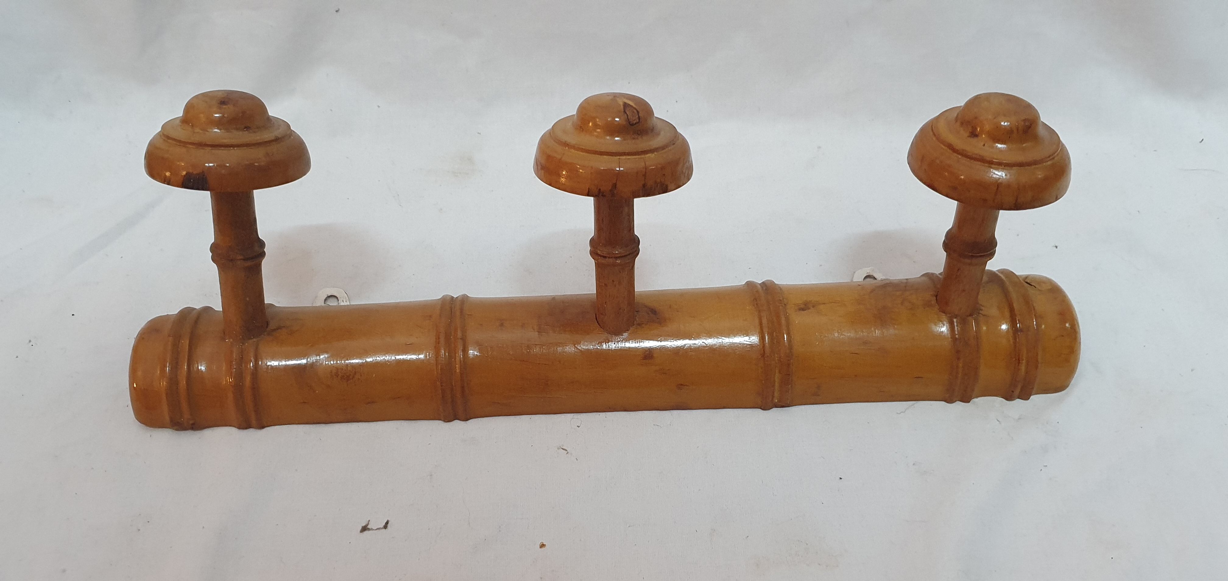Coat rack 3 hooks 1950