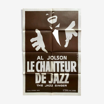 Affiche cinéma "Le Chanteur de Jazz" Al Jolson 80x120cm 1979